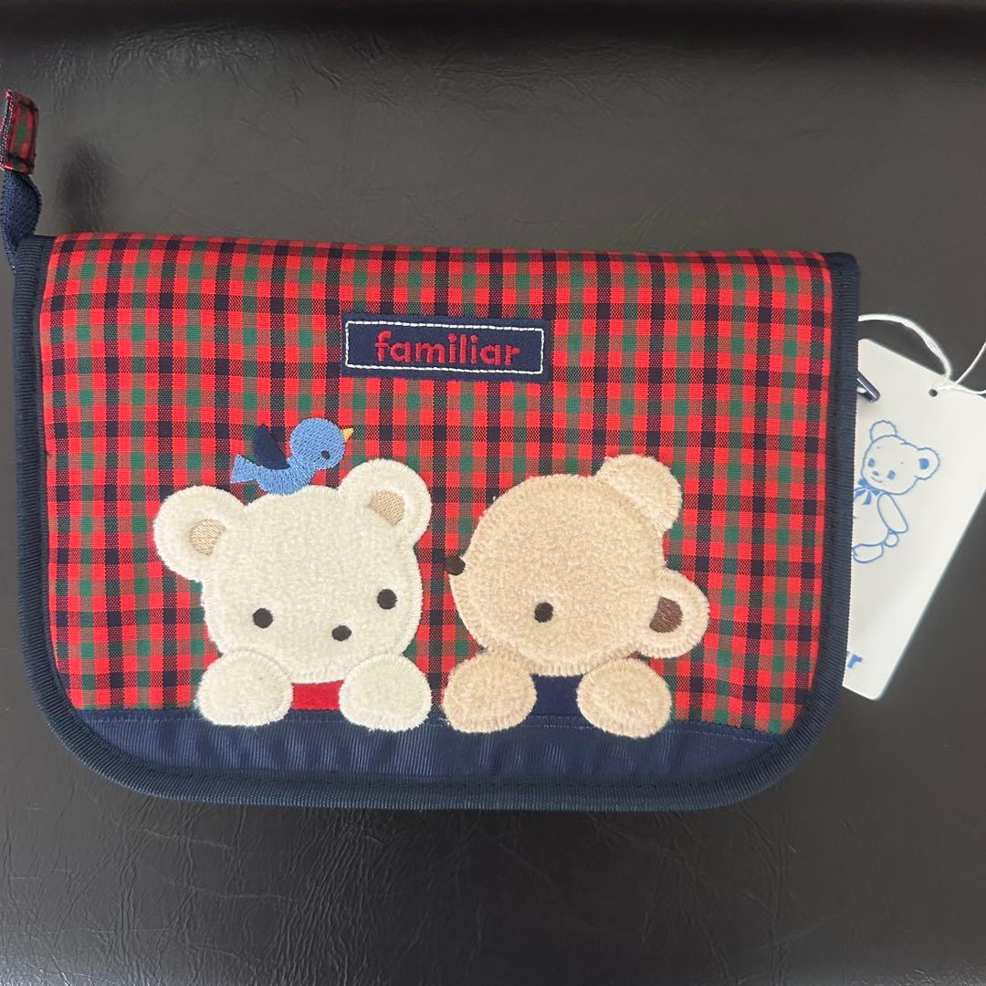 新品 タグ付き 未使用品 ファミリア 母子手帳ケース 完売品 チェック