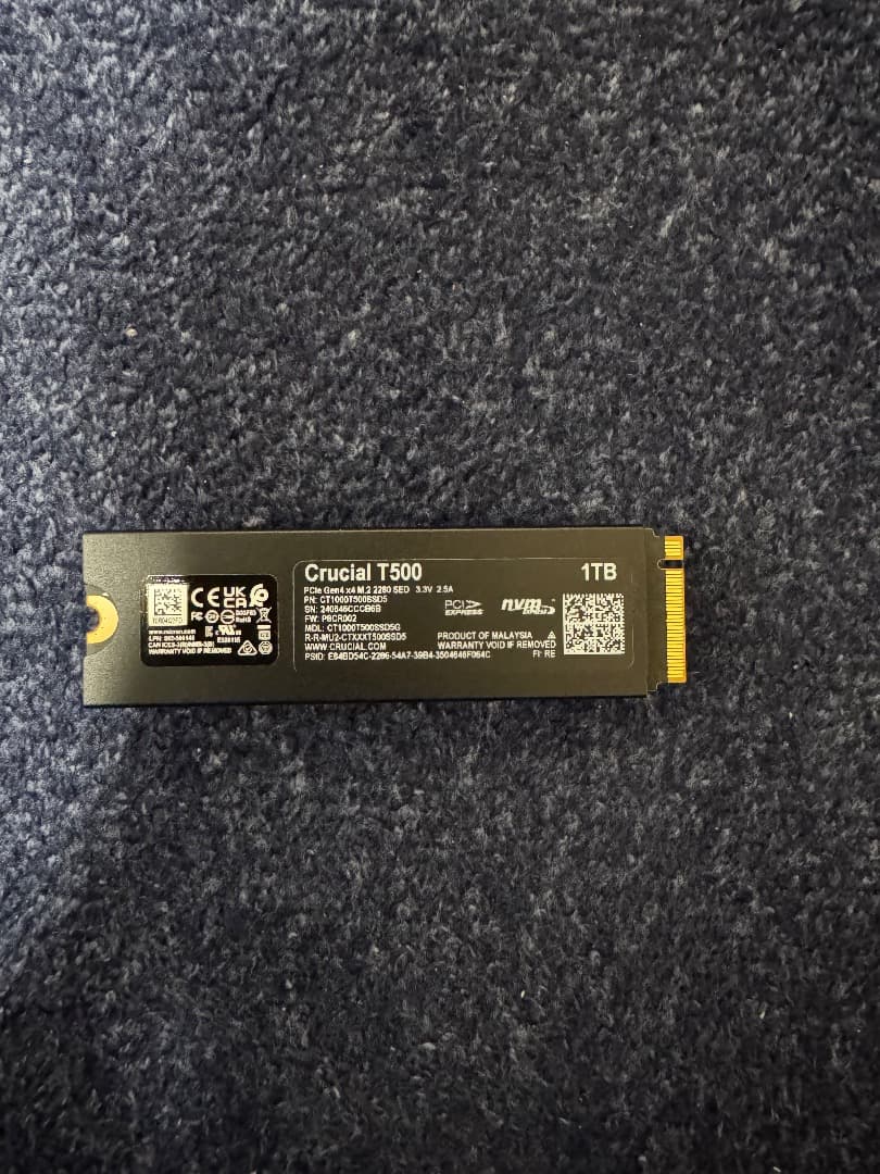内蔵型SSD Crucial T500 1TB SSD PCIe Gen4 NVMe