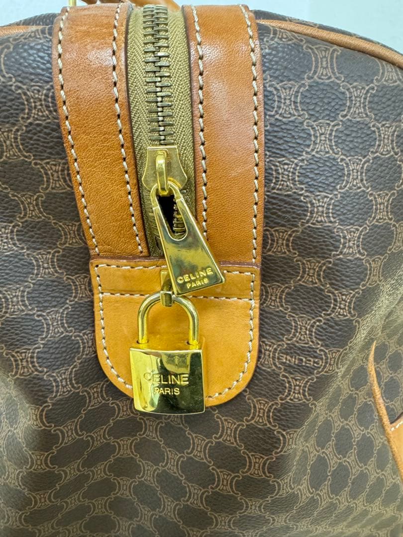 CELINE セリーヌ　ボストンバッグ　トリオンフ　ブラウン　ハンドバッグ