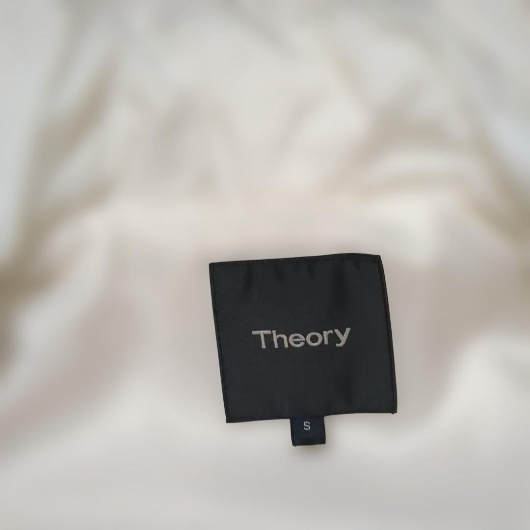 Theory フード付きロングダウンジャケット S ホワイト