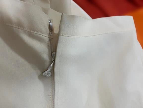 フラメンコ　バタデコーラスカート （赤・オレンジと白） 38