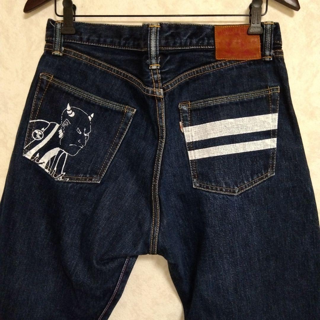 レア　桃太郎ジーンズ　0905SP クラシックストレート　出陣　写楽鬼　W33