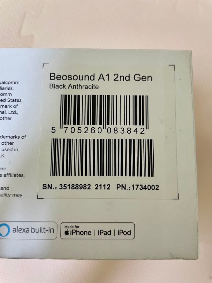 ⭕️新品⭕️Bang&Olufsen Beosound A1 2ndGen ブラック