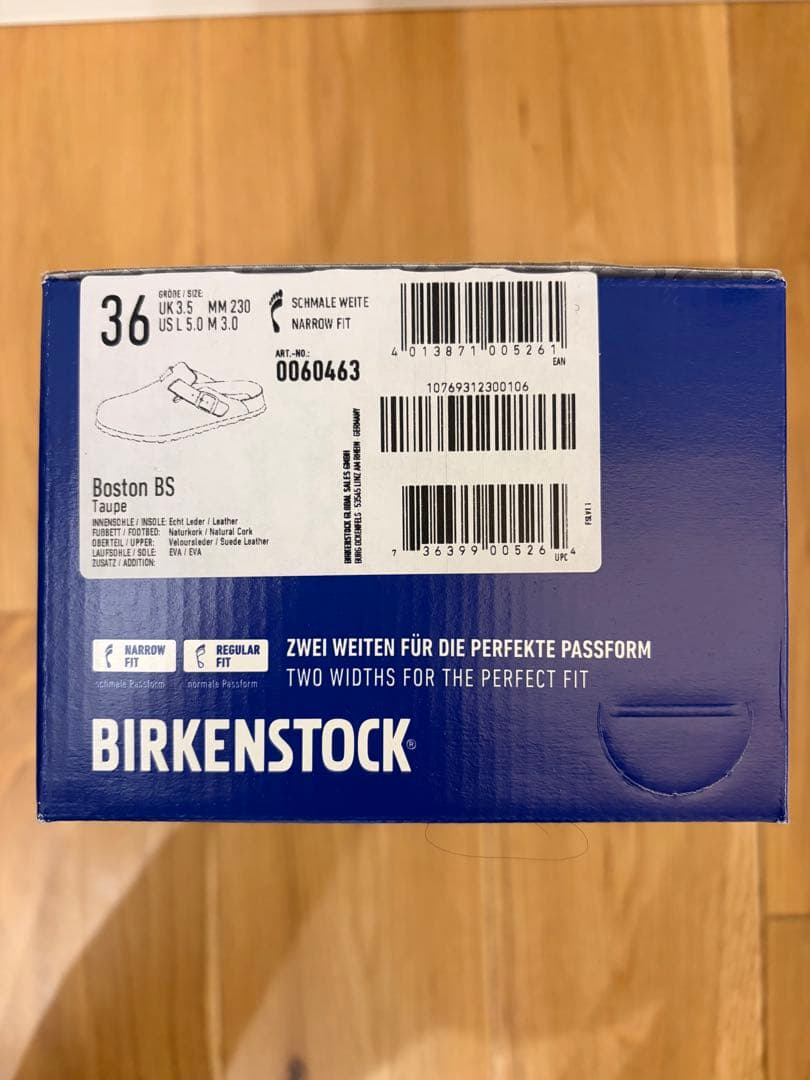 ビルケンシュトック ボストン ナロー トープ 36