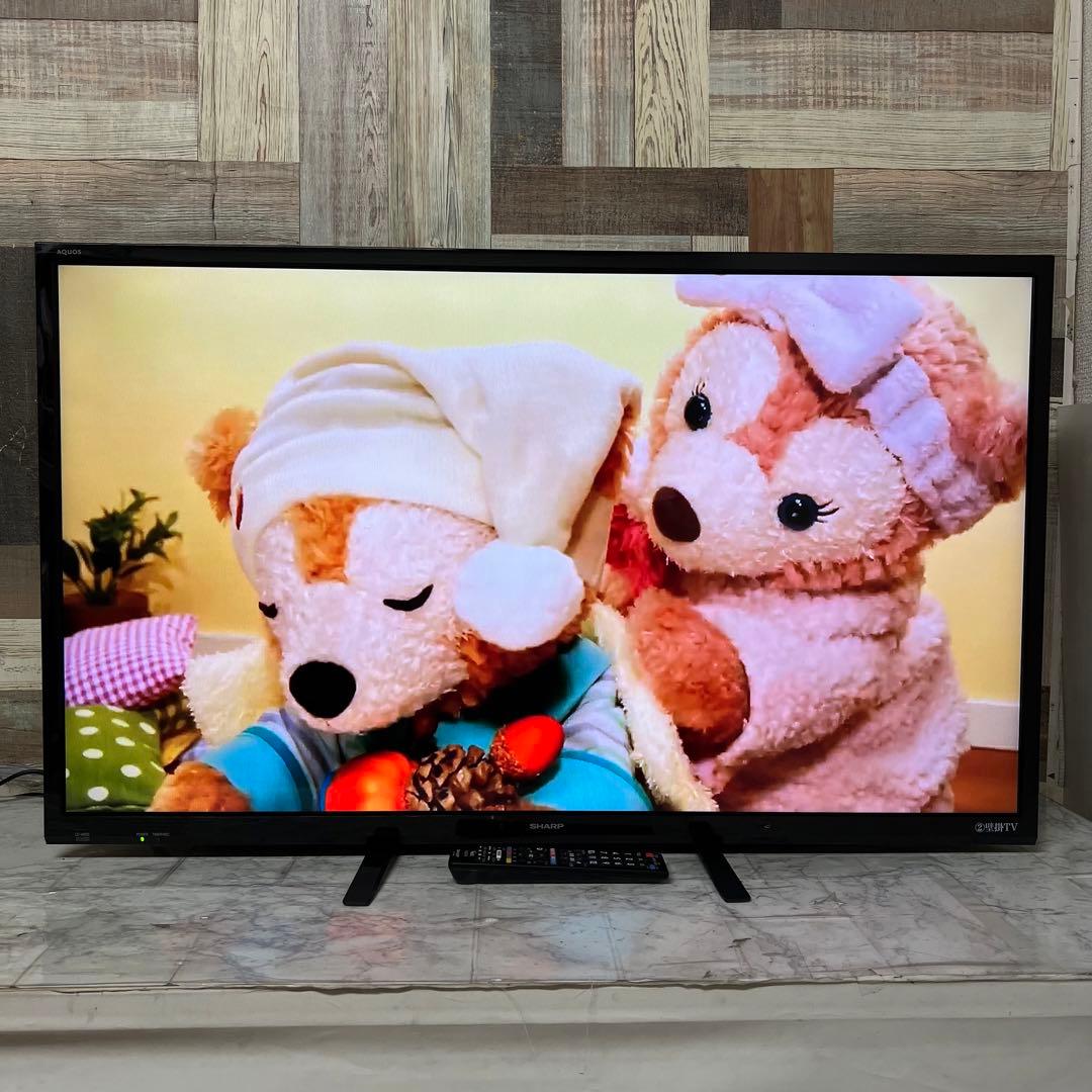 即日受渡❣️全国送料込SHARP 40型液晶テレビ外付けHDD対応裏番組録画