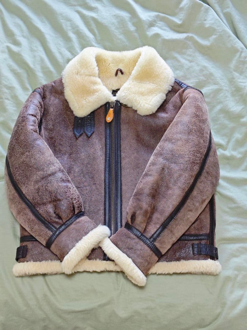 レザーシェルパジャケット B-3