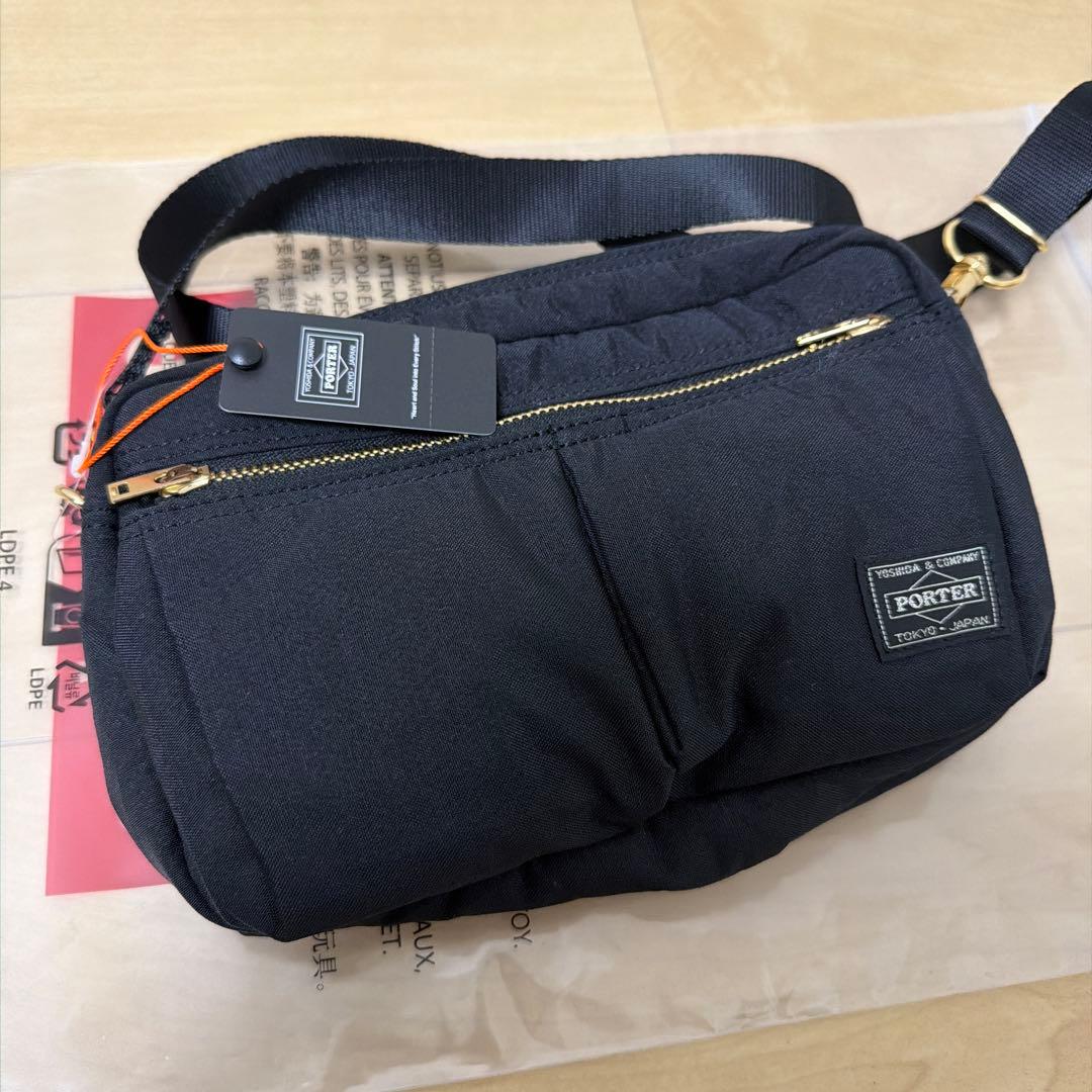 【新品タグ付】PORTER DRAFT ショルダーバッグ 黒 656-06175