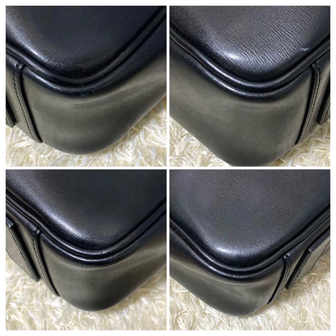 【極美品】ポールスミス　ビジネスバッグ　レザー　本革　マルチストライプ　ブラック