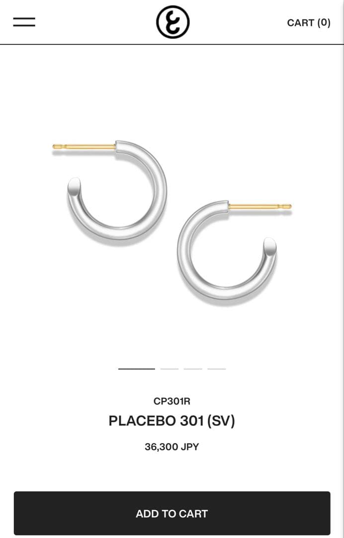 PLACEBO 301 シルバーピアス