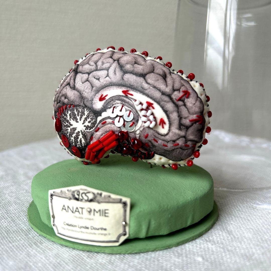 リンディ・ドゥルト　脳　ブローチ　オブジェ