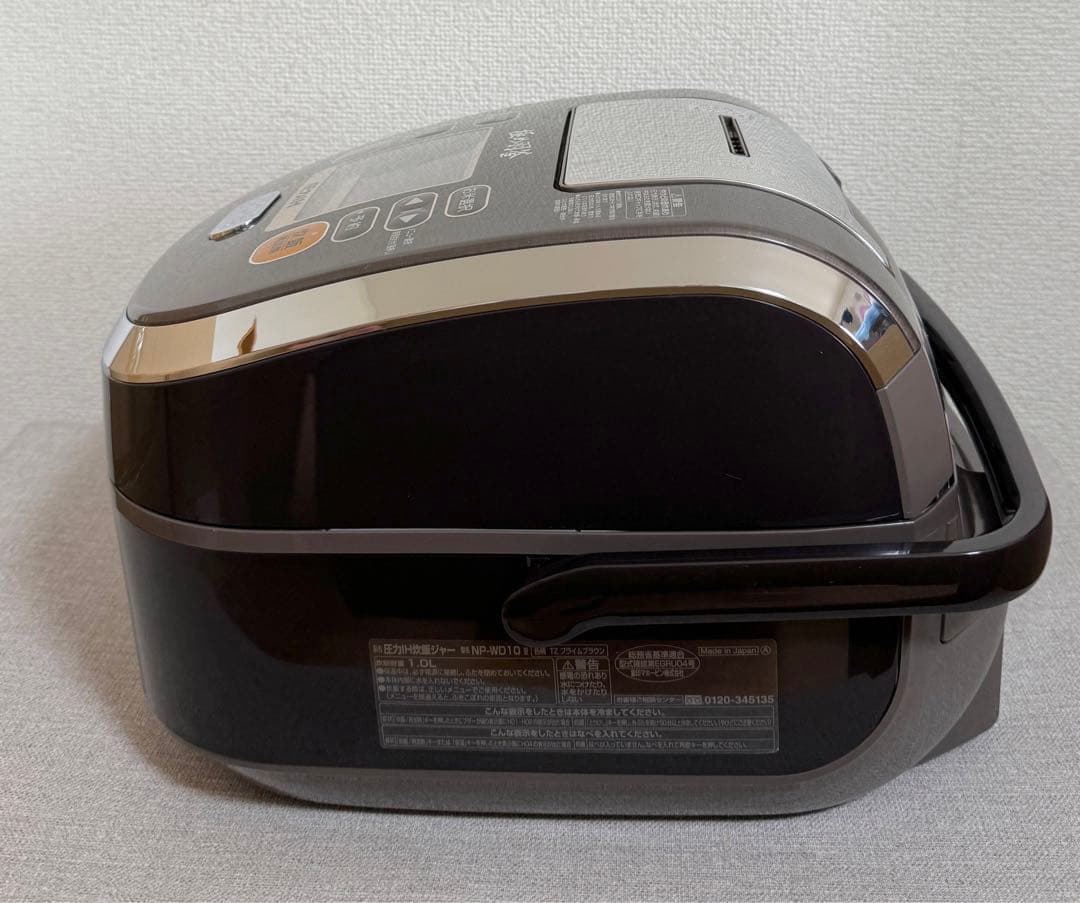 象印 極め炊き 圧力IH炊飯ジャーNP-WD10 動作保証