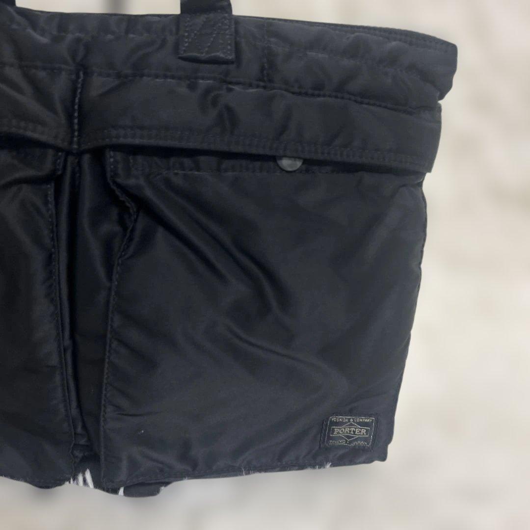 ✨極美品✨ポーター タンカー ショートヘルメットバッグ 黒 ナイロン A4収納