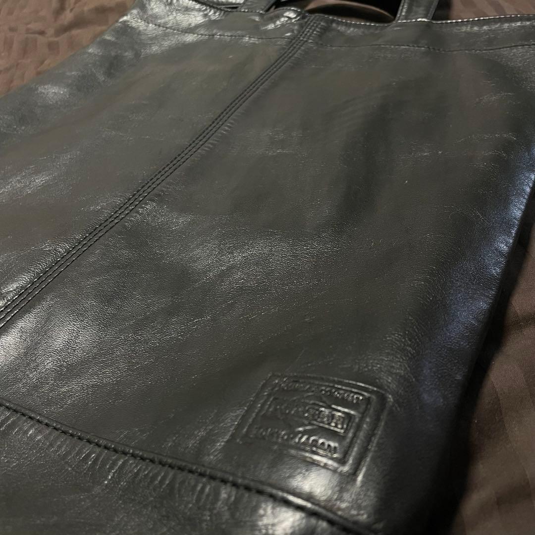 ポーター Porter FRANK トートバッグ 本革 馬革 黒　ブラック