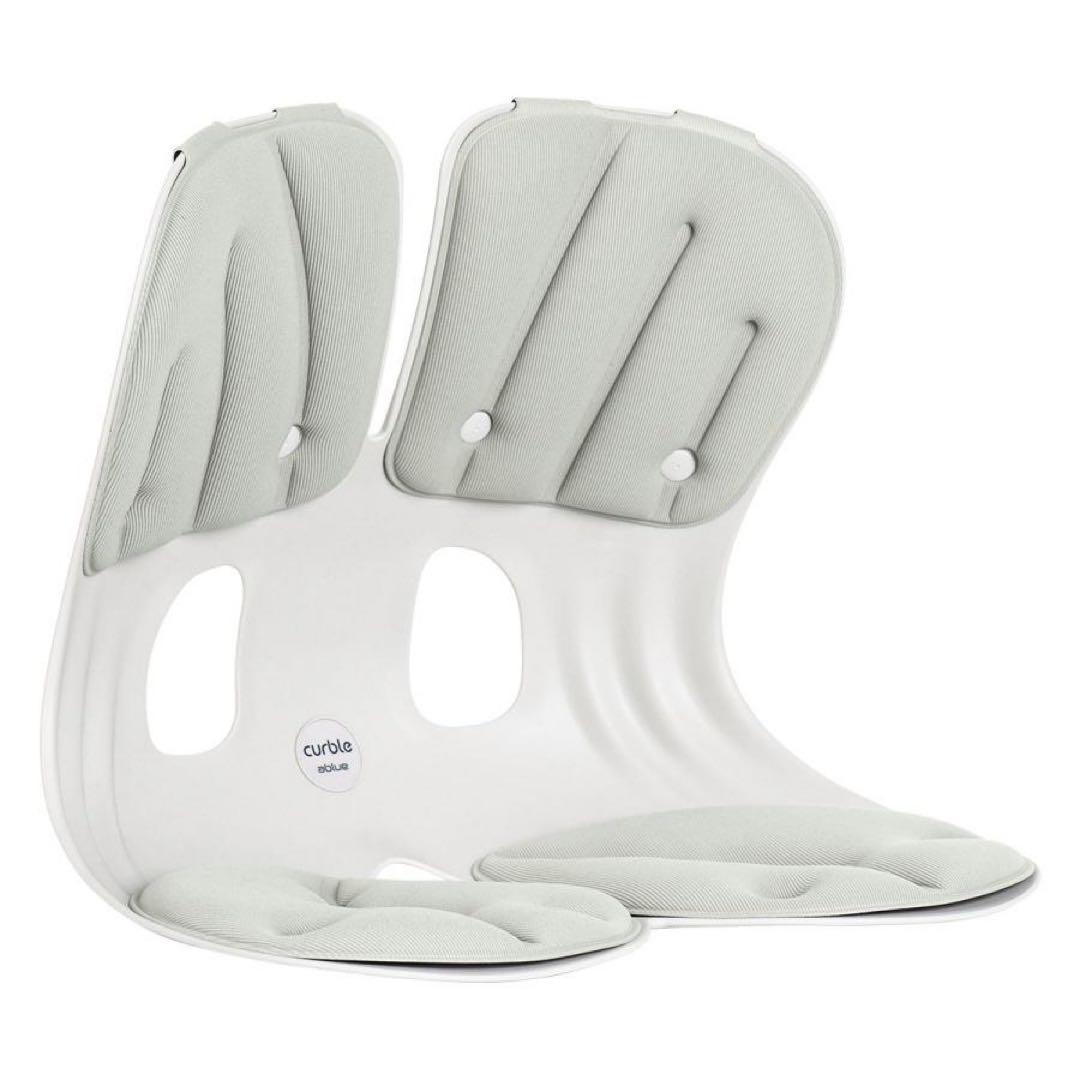 【美品】カーブルチェア グランド グレー 腰痛 骨盤サポート 姿勢矯正 座椅子