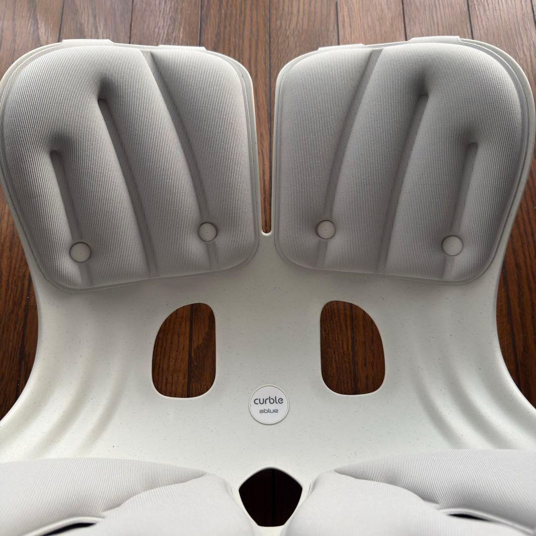 【美品】カーブルチェア グランド グレー 腰痛 骨盤サポート 姿勢矯正 座椅子