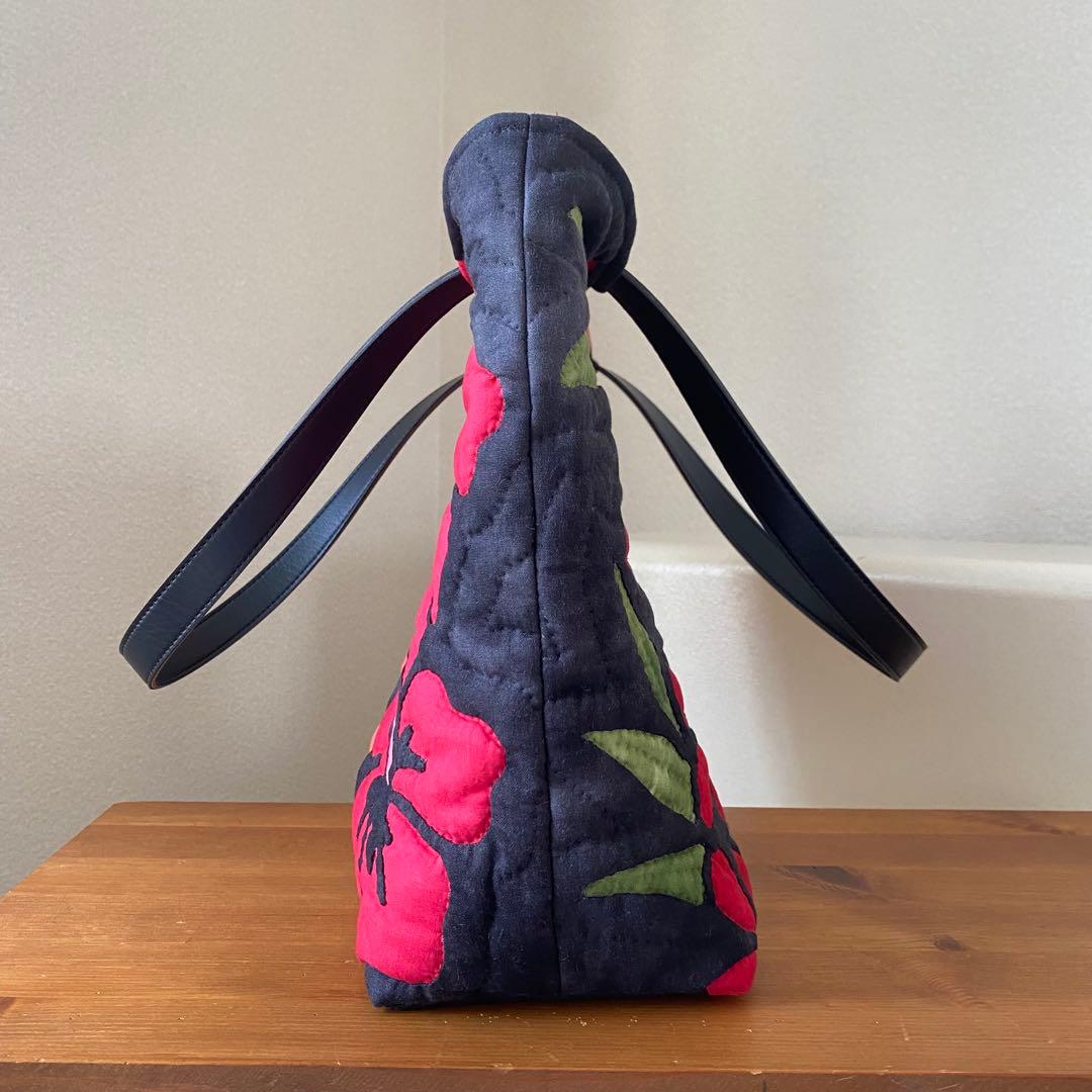 ハワイアンキルト◆トートバッグ◆ハイビスカス◆プルメリア◆ハンドメイド