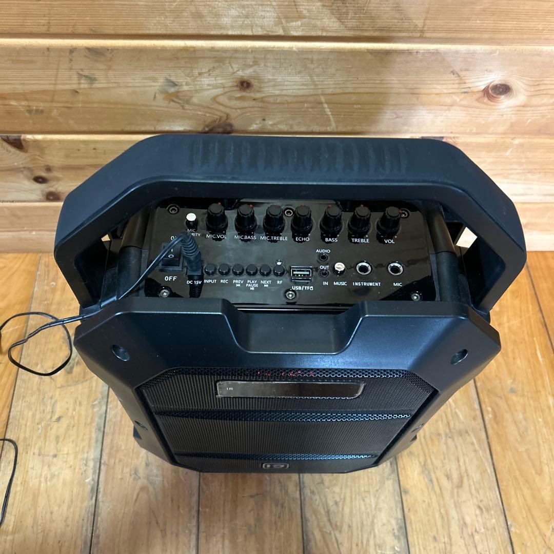 充電式 ワイヤレスマイク 付 ポータブル 80W スピーカー K11 SHIDU