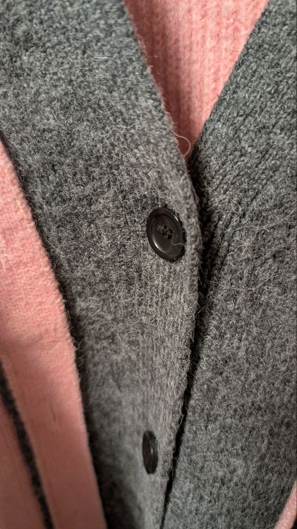 MAISON SPECIAL ピンク・グレー カーディガン