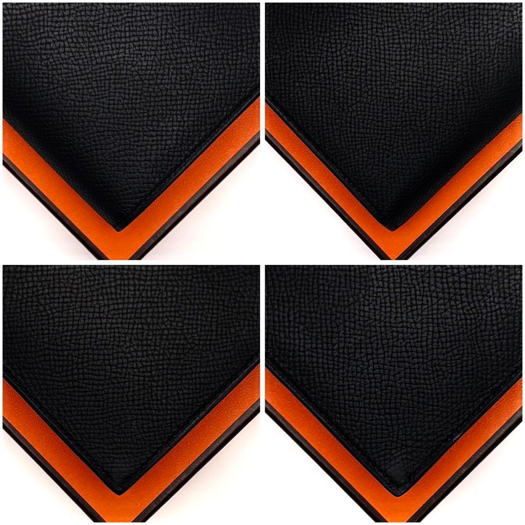 HERMES エルメス べアン スフレ 長財布 黒 ブラック ゴールド金具