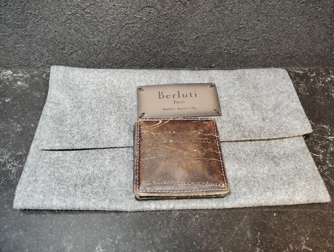 超レア品 BERLUTI オリジン スクリットレザー パース