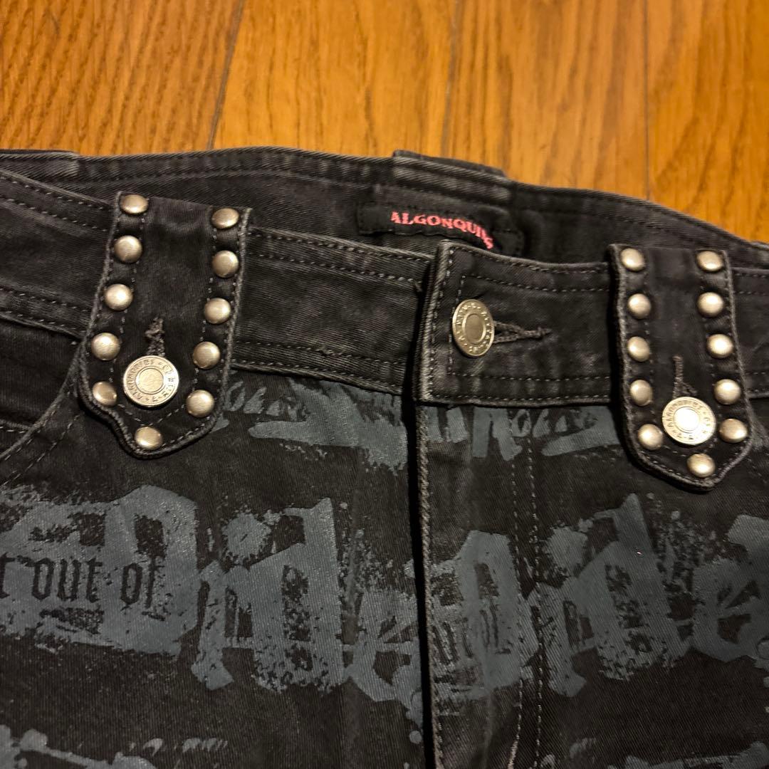 Algonquins studs flare denim ゴシック y2k