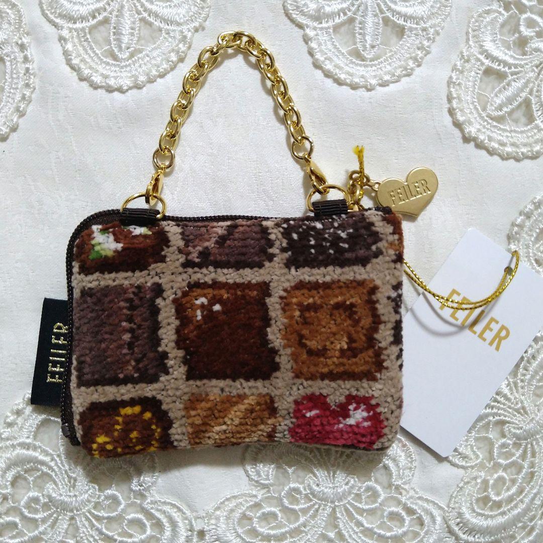 【新品✧完売品】フェイラー コフレドゥショコラ ハンカチ＆サイドポーチ