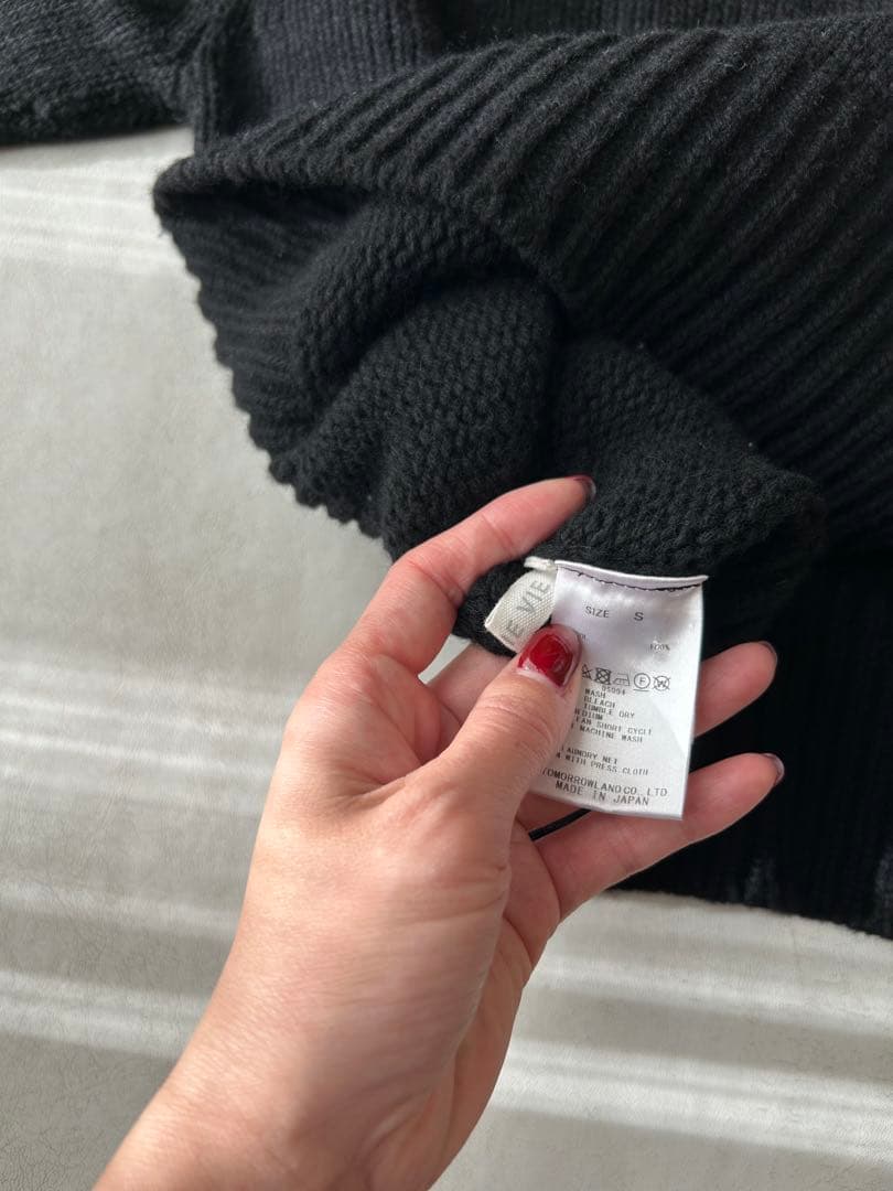 GALERIE VIE ギャルリーヴィー ファインウール タートル　ブラック　S