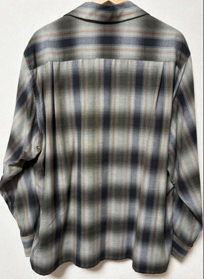 即完売美品　ワコマリア　オンブレチェックシャツ