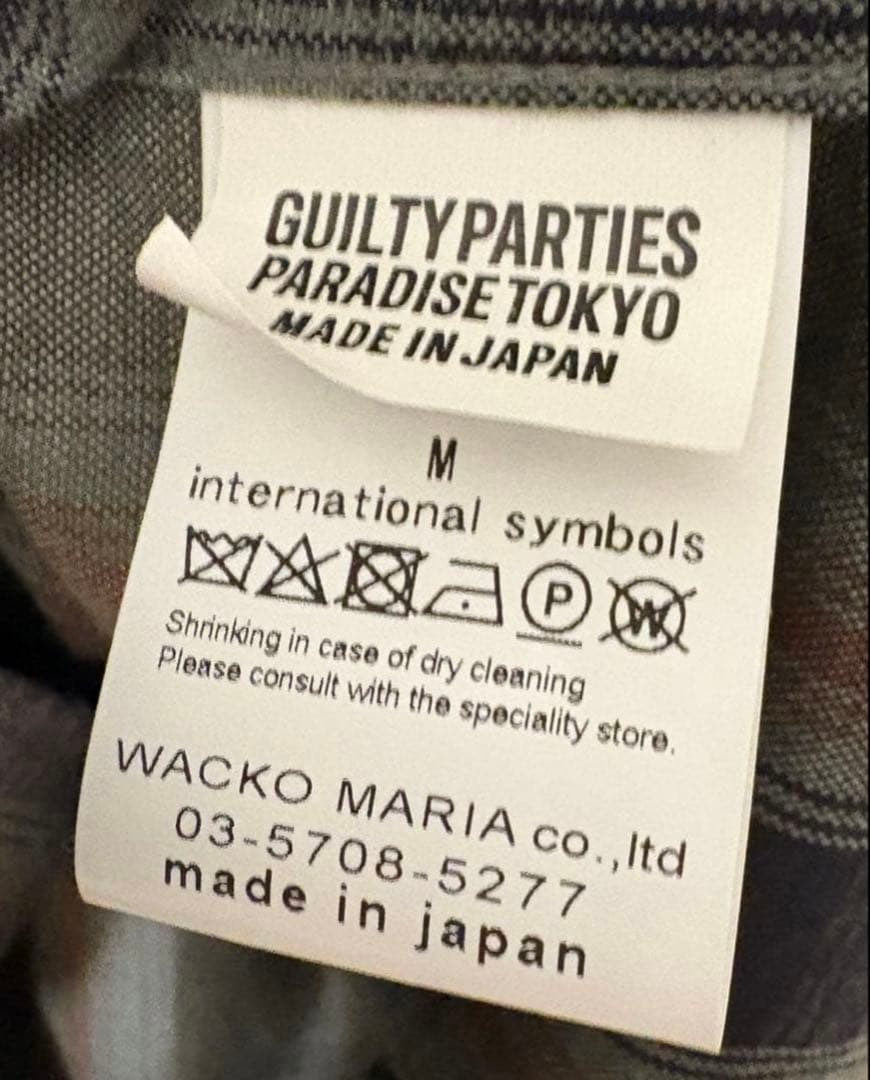 即完売美品　ワコマリア　オンブレチェックシャツ