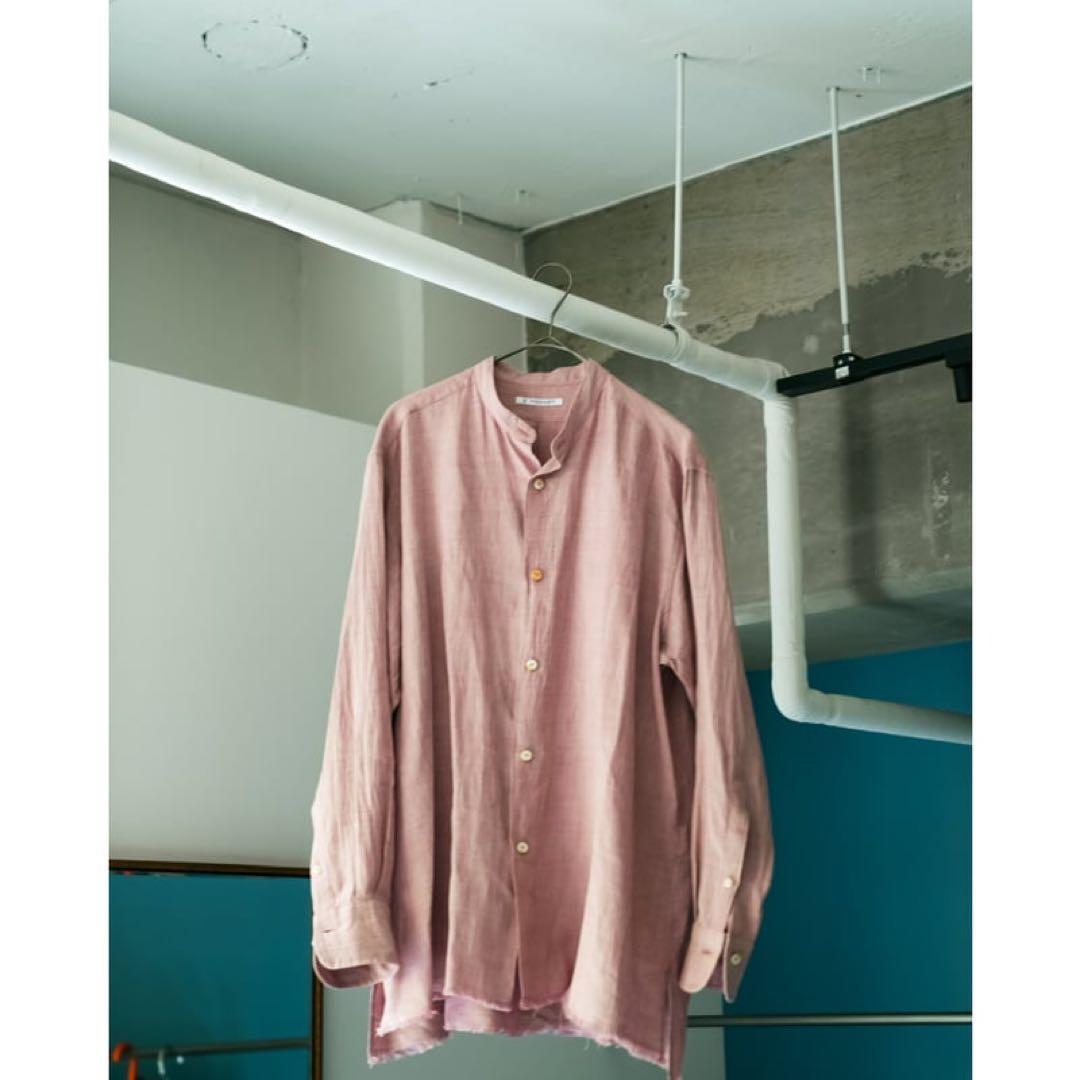MAATEE&SONS 25SS フリンジSHIRTS鉄焙煎 鉄PINK 2