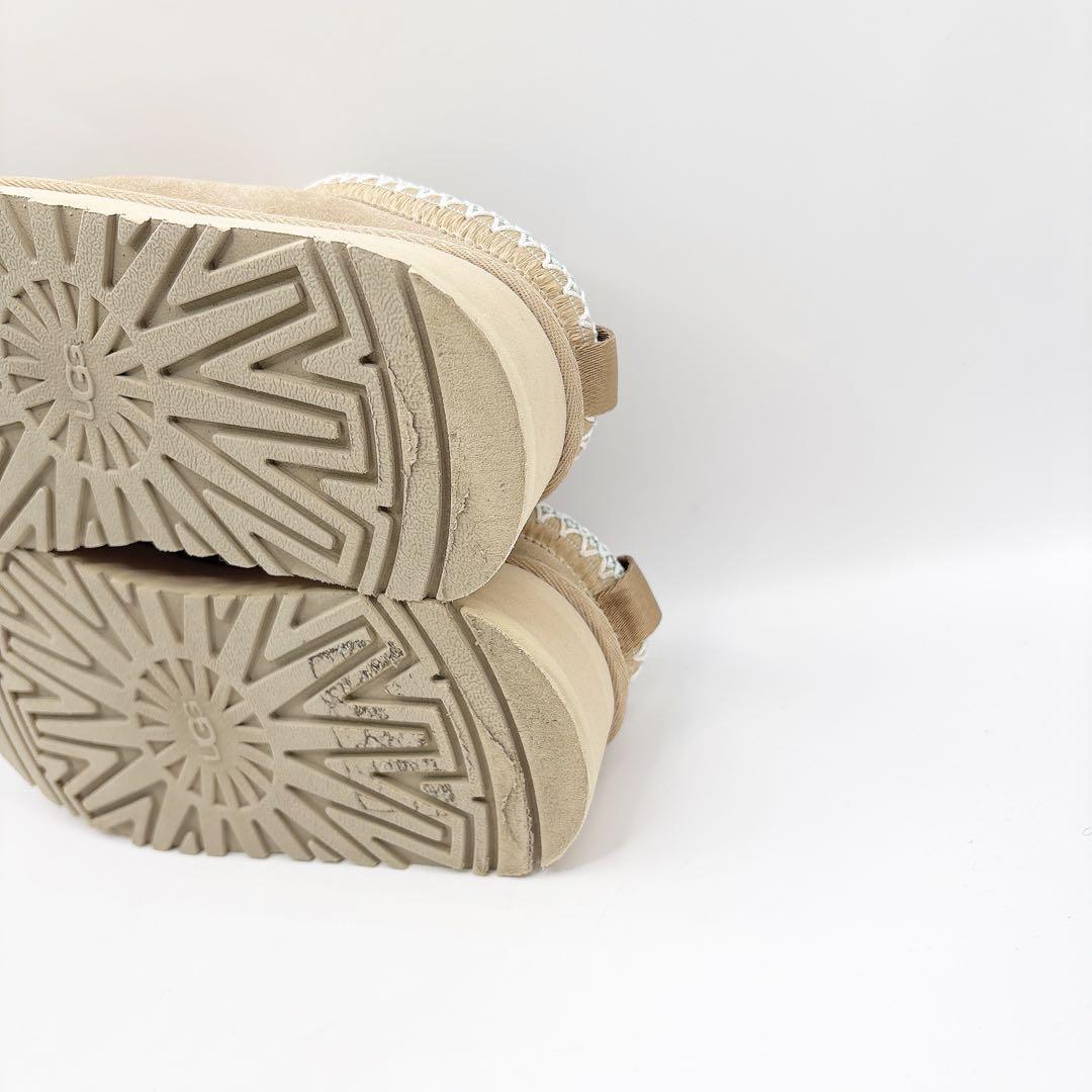 【人気】UGG Tazz sand ベージュ 23 厚底 スリッポン