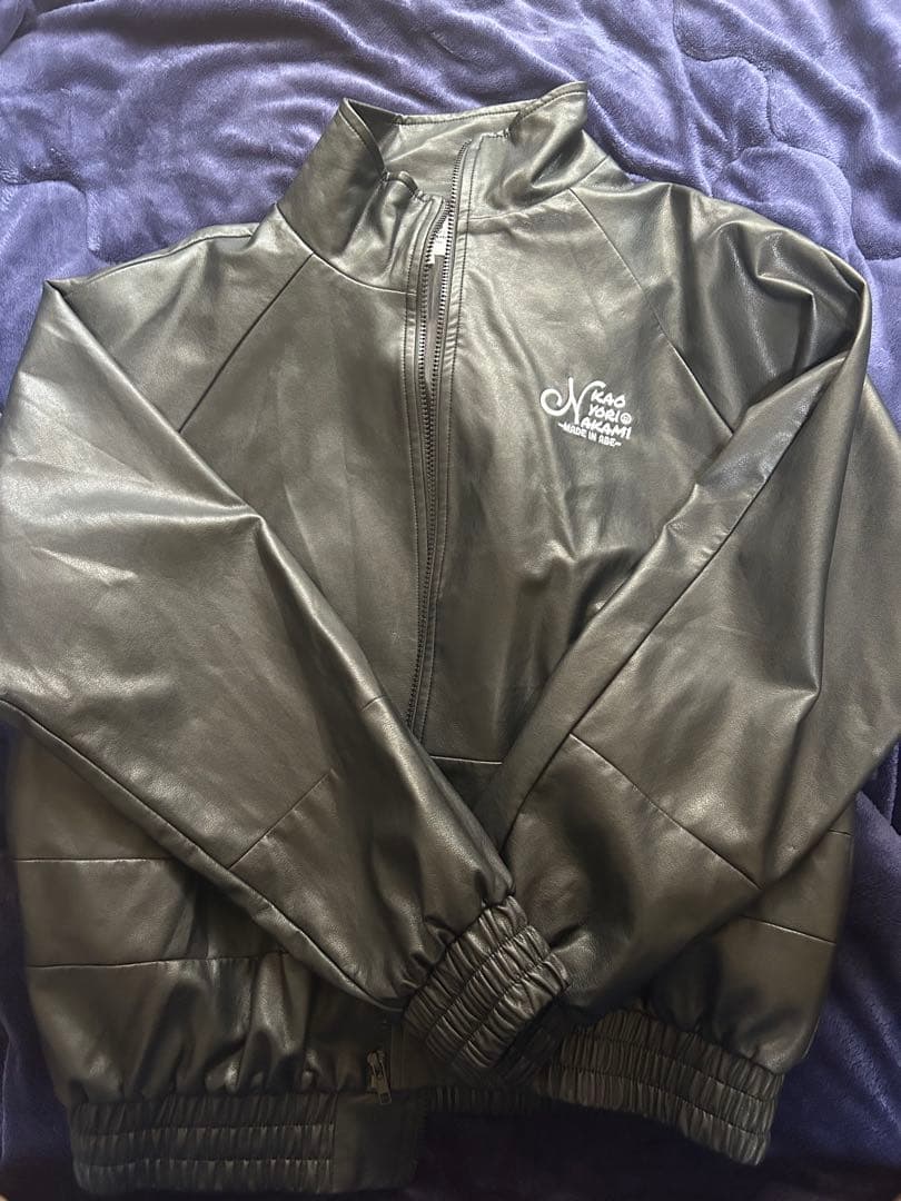 ジャケット・アウター kaoyorinakami logo leather like jacket