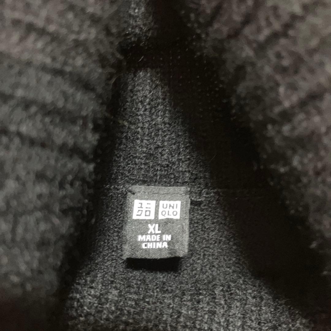ユニクロ　カシミヤ100% オフタートル　ブラック　XL