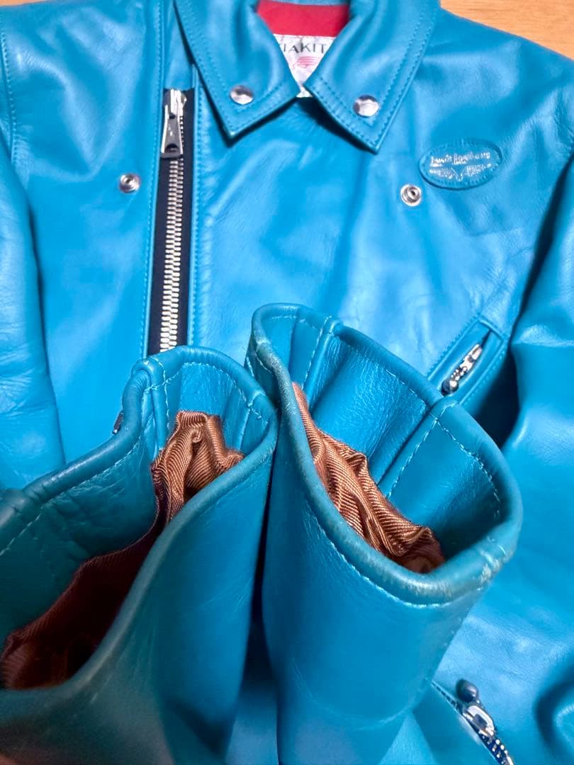 S*t様 ルイスレザー サイクロン ターコイズ 34TF ホースハイド