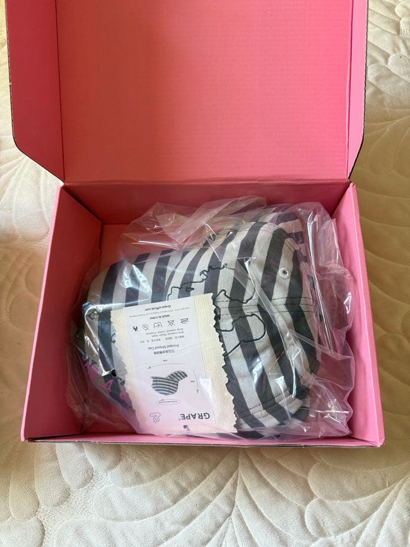 即購可GRAPE PRINTED STRIPED CAP