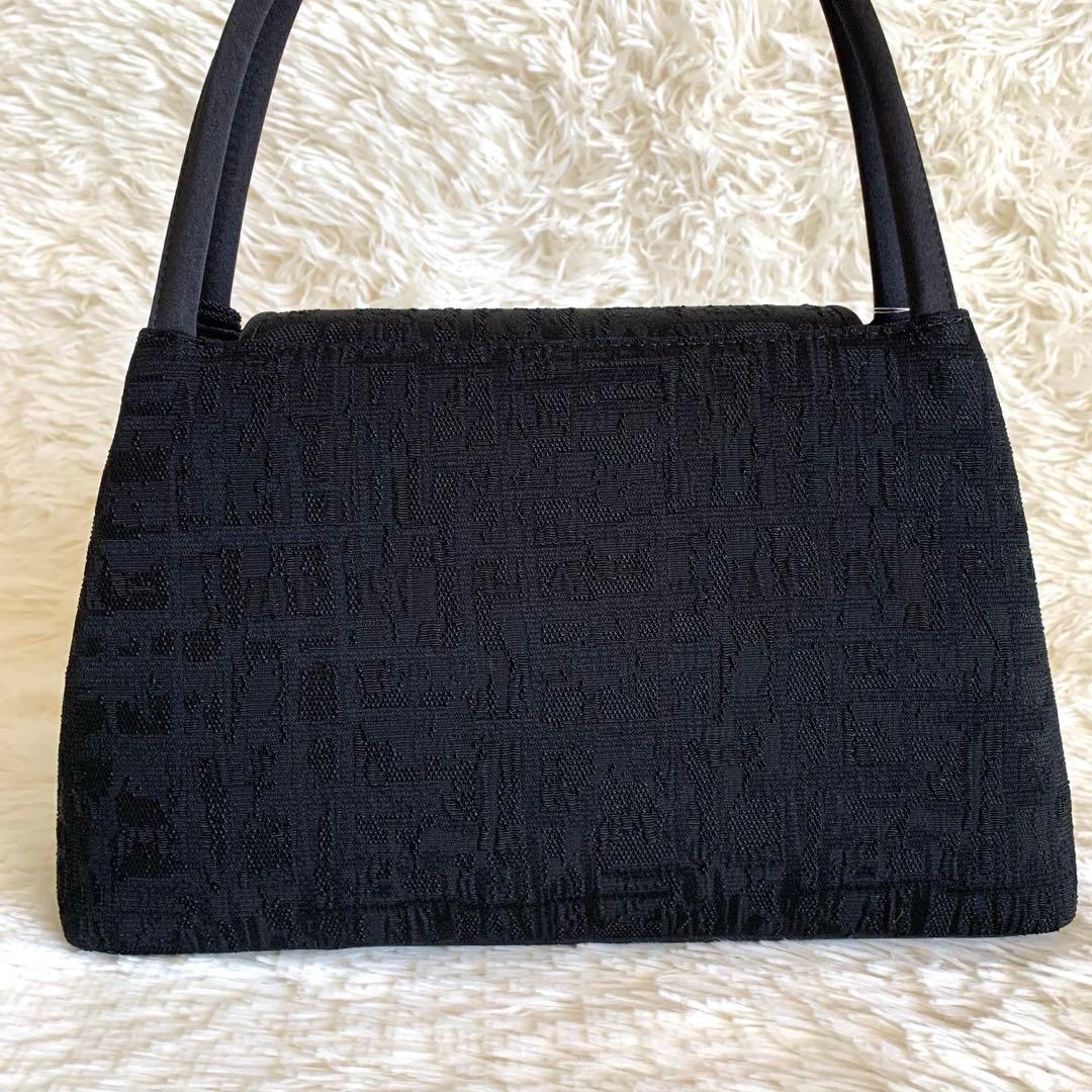 くみちゃん様　IWASA 岩佐　米沢織　フォーマルバッグ ブラック　タッセル付き