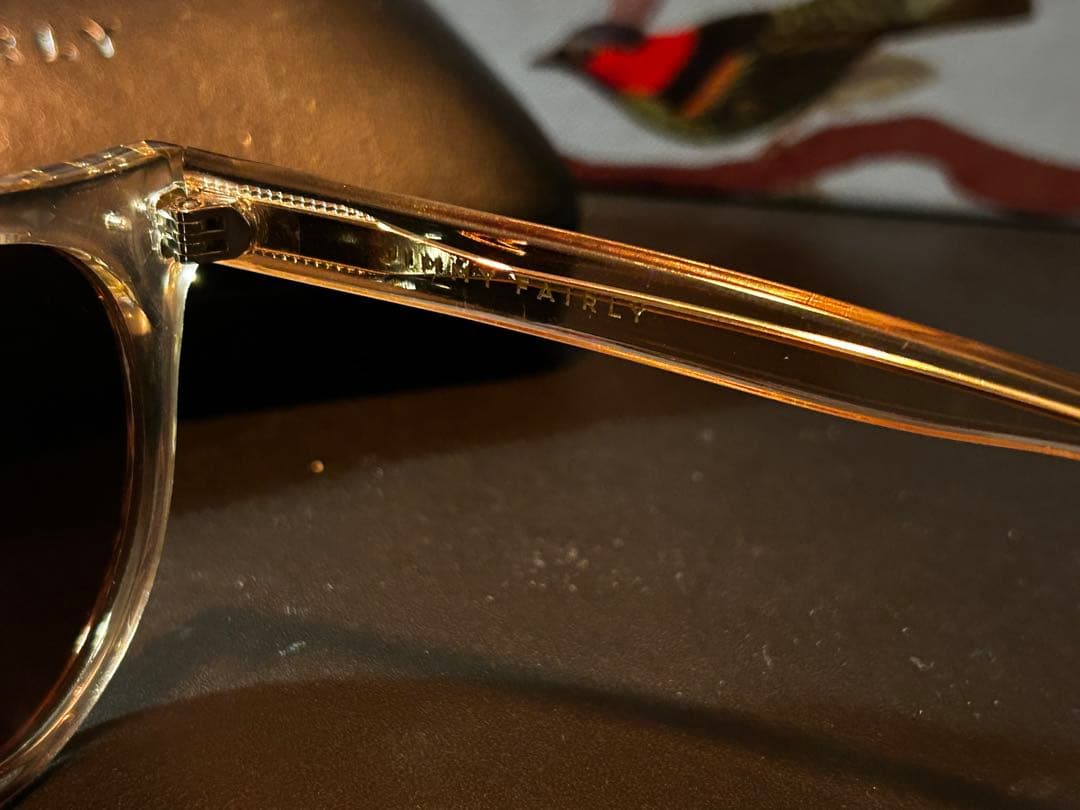 Jimmy Fairly クリアフレーム サングラス