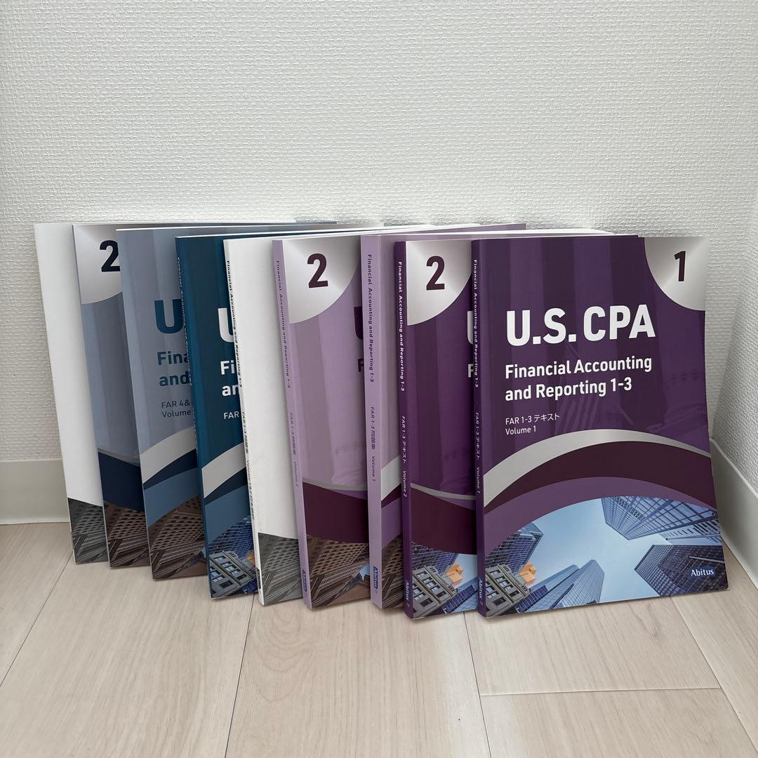 【わずかに書込みあり】新試験対応 アビタス USCPAテキスト問題集 FAR