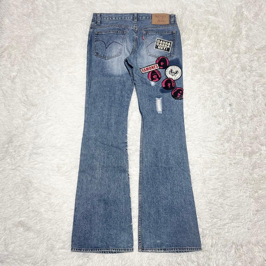 HYSTERIC GLAMOUR × RAMONES フレアデニム ワッペン