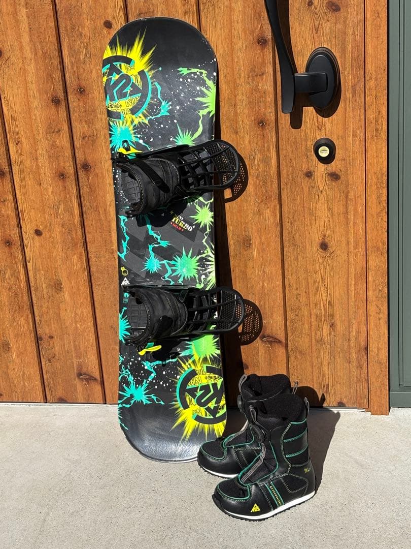 k2 キッズ スノーボード３点セット　ボード90cm ブーツ17.5cm