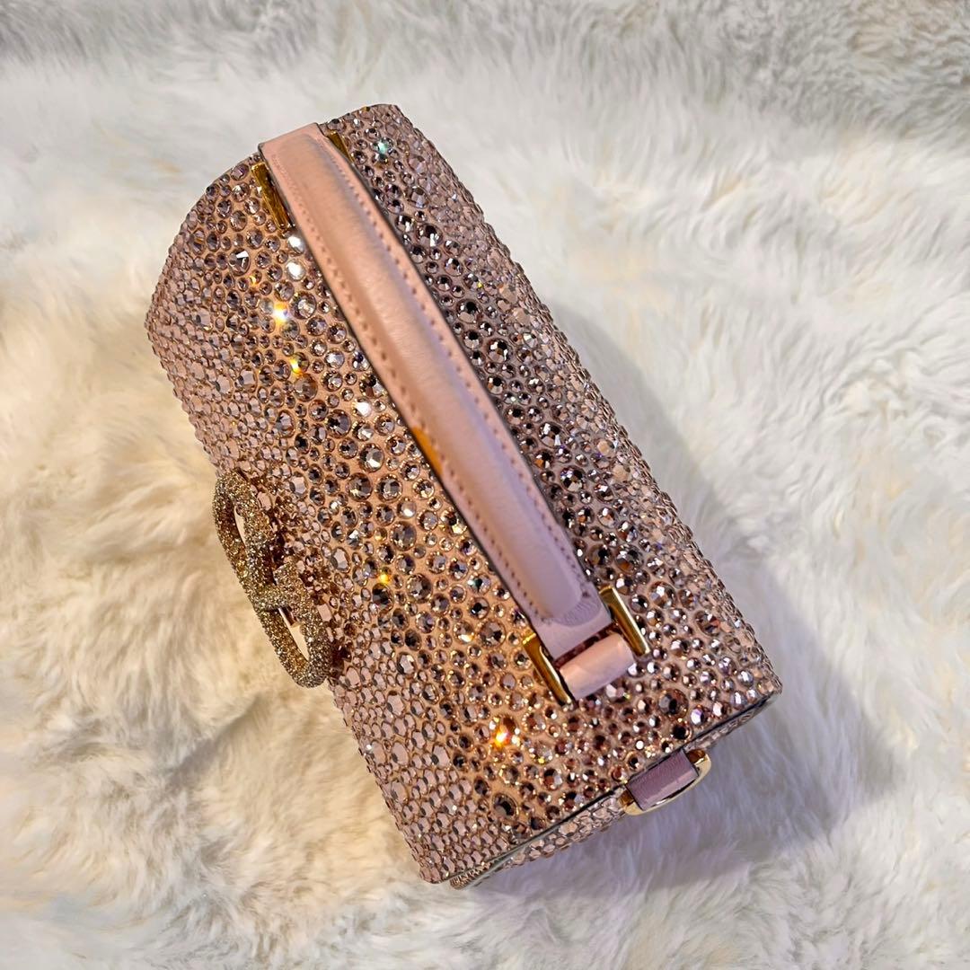 美品✨希少✨ヴァレンティノ Vスリング ミニハンドバッグ ピンク