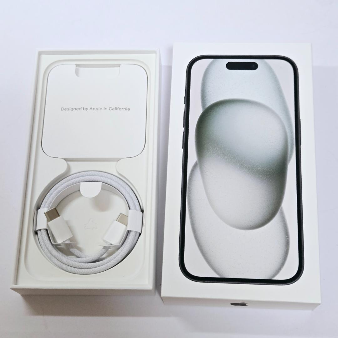 05 iPhone15 ブラック SIMフリー 美品 バッテリー91%