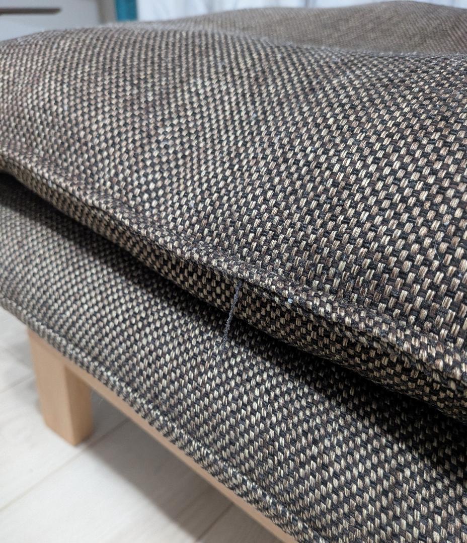 無印良品　ハイバックリクライニングソファ　１シーター　ポリエステル平織ブラウン