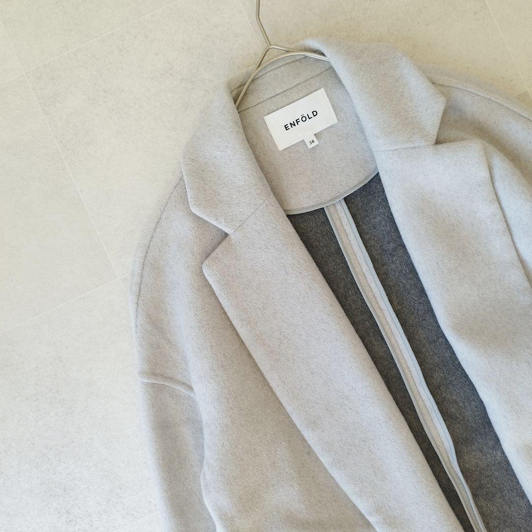 Dia grande様✨エンフォルド チェスターコート バイカラー ライトグレー