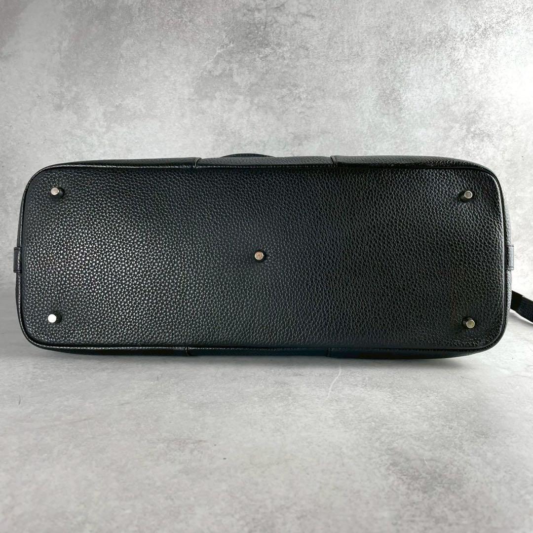 DIBASE 伊勢丹 トートバッグ シボ革 肩掛け A4収納可 黒 ビジネス