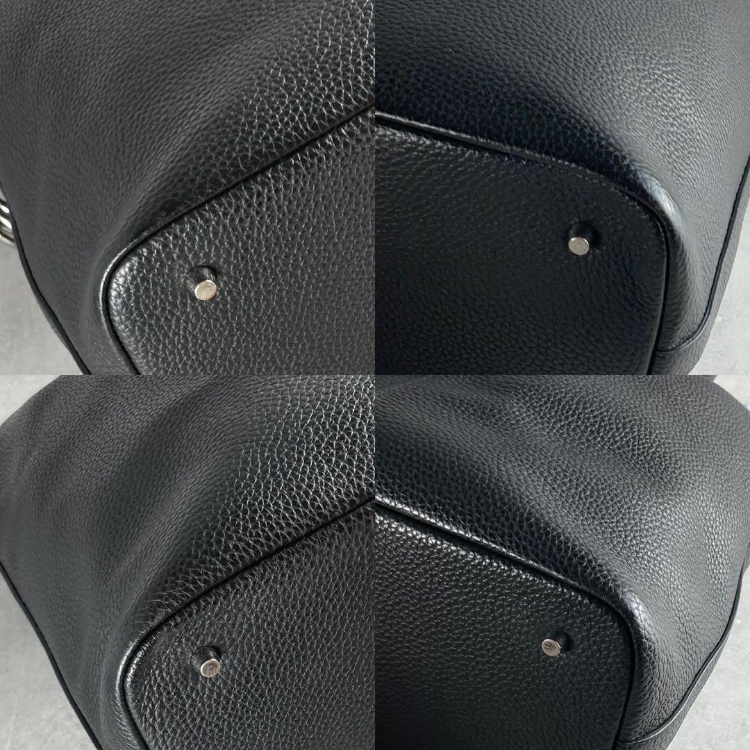 DIBASE 伊勢丹 トートバッグ シボ革 肩掛け A4収納可 黒 ビジネス