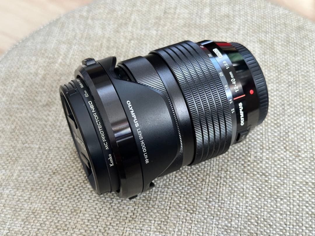 美品 フィルター付 m.zuiko 12-40mm f2.8 pro レンズ