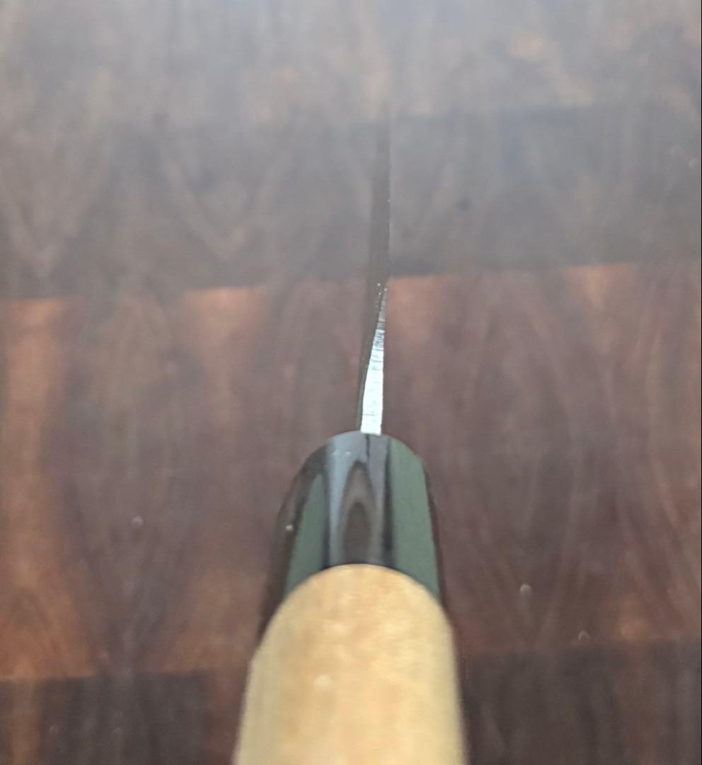 堺打刃物　霞　切付　柳刃9寸　270mm 包丁　白鋼　和包丁　水牛　朴木