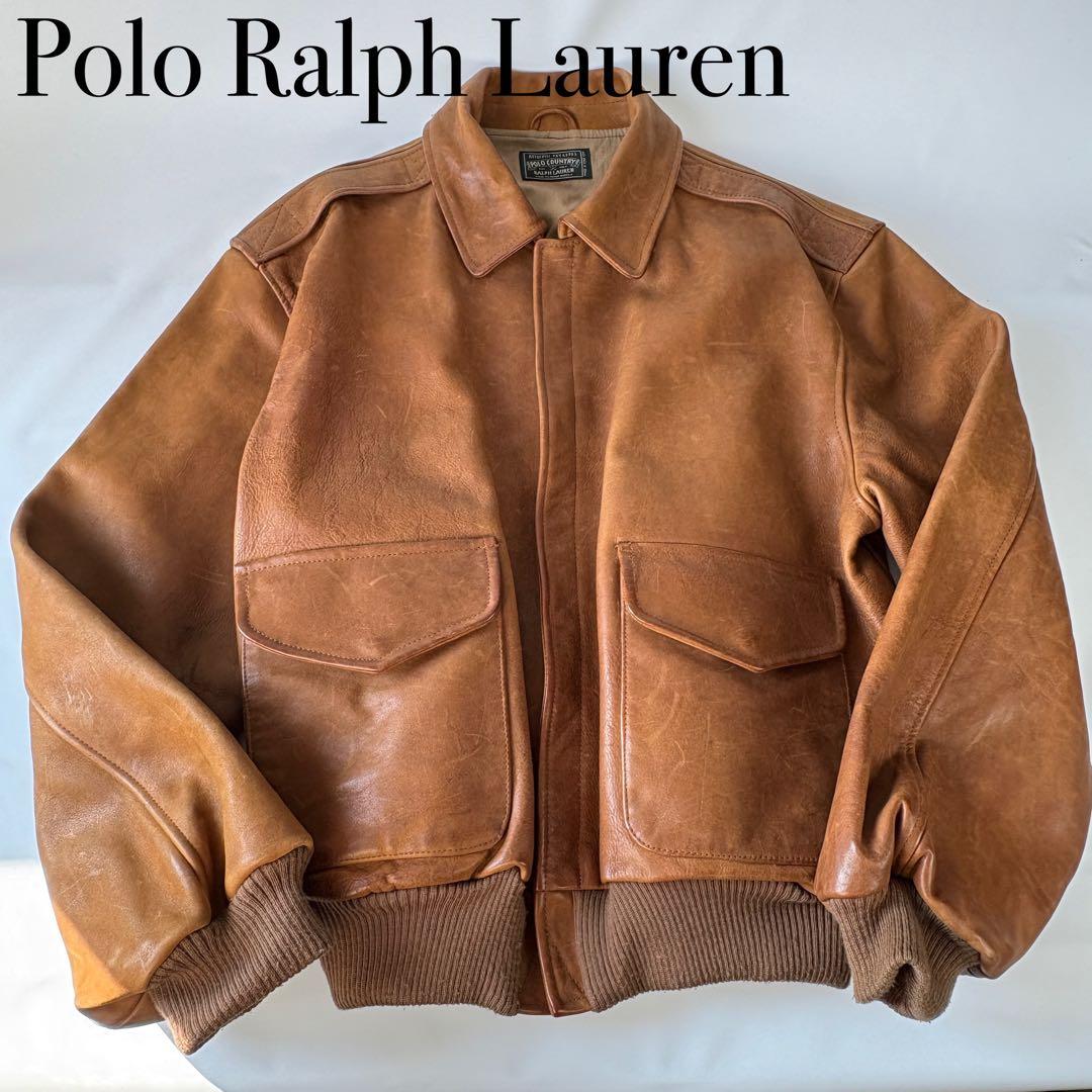 ポロカントリー　A2 レザージャケット　Polo Ralph Lauren 牛革