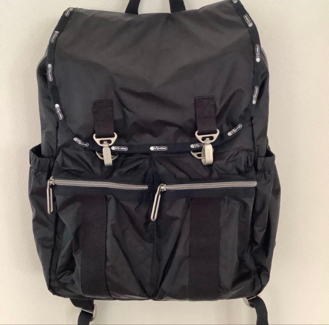 【希少・完売】大草直子　レスポートサックコラボ　モダンフラップ　バックパック 黒